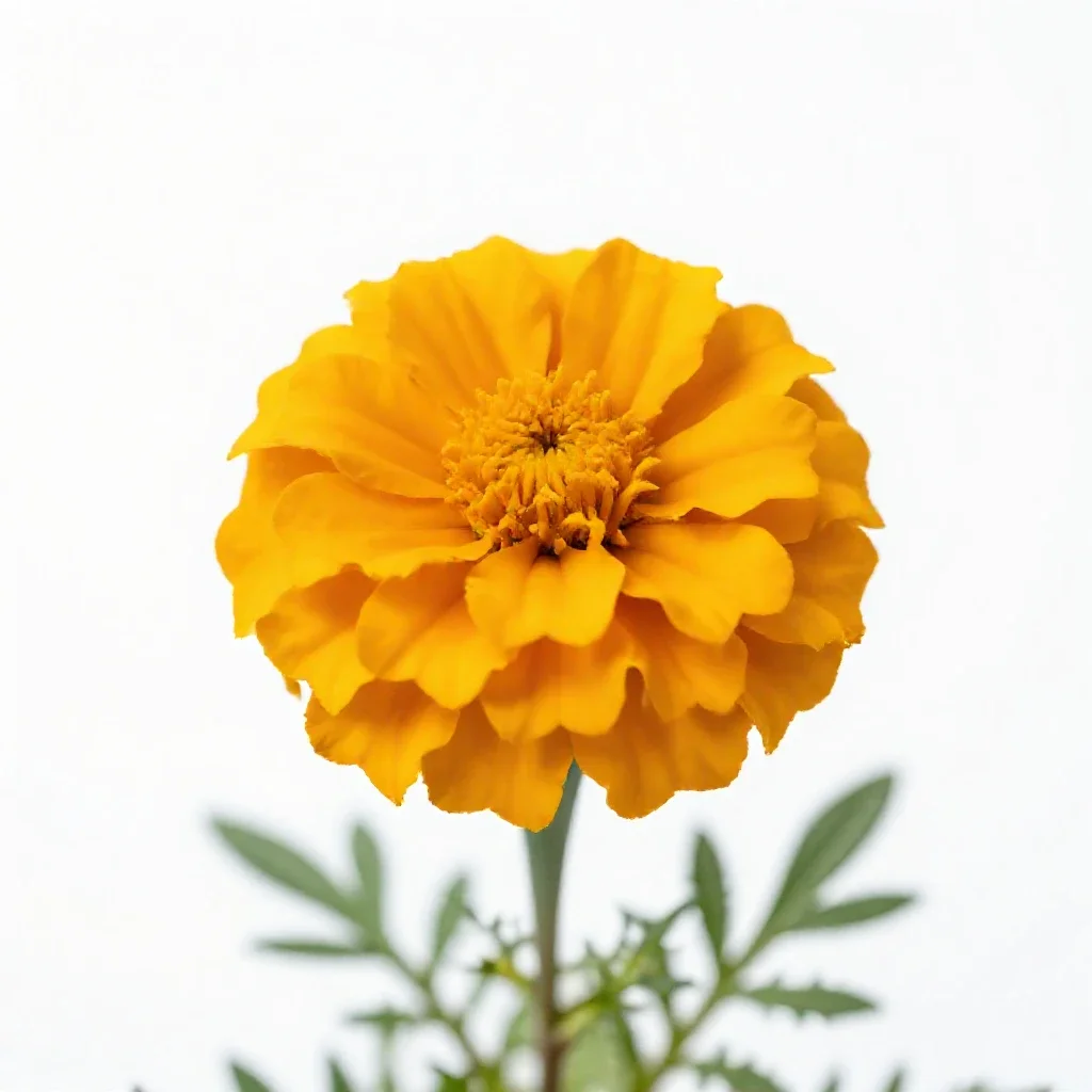Marigold isolated on a white background