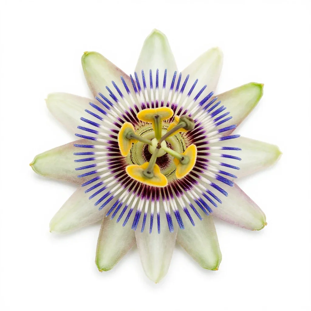 Passionflower isolated on a white background