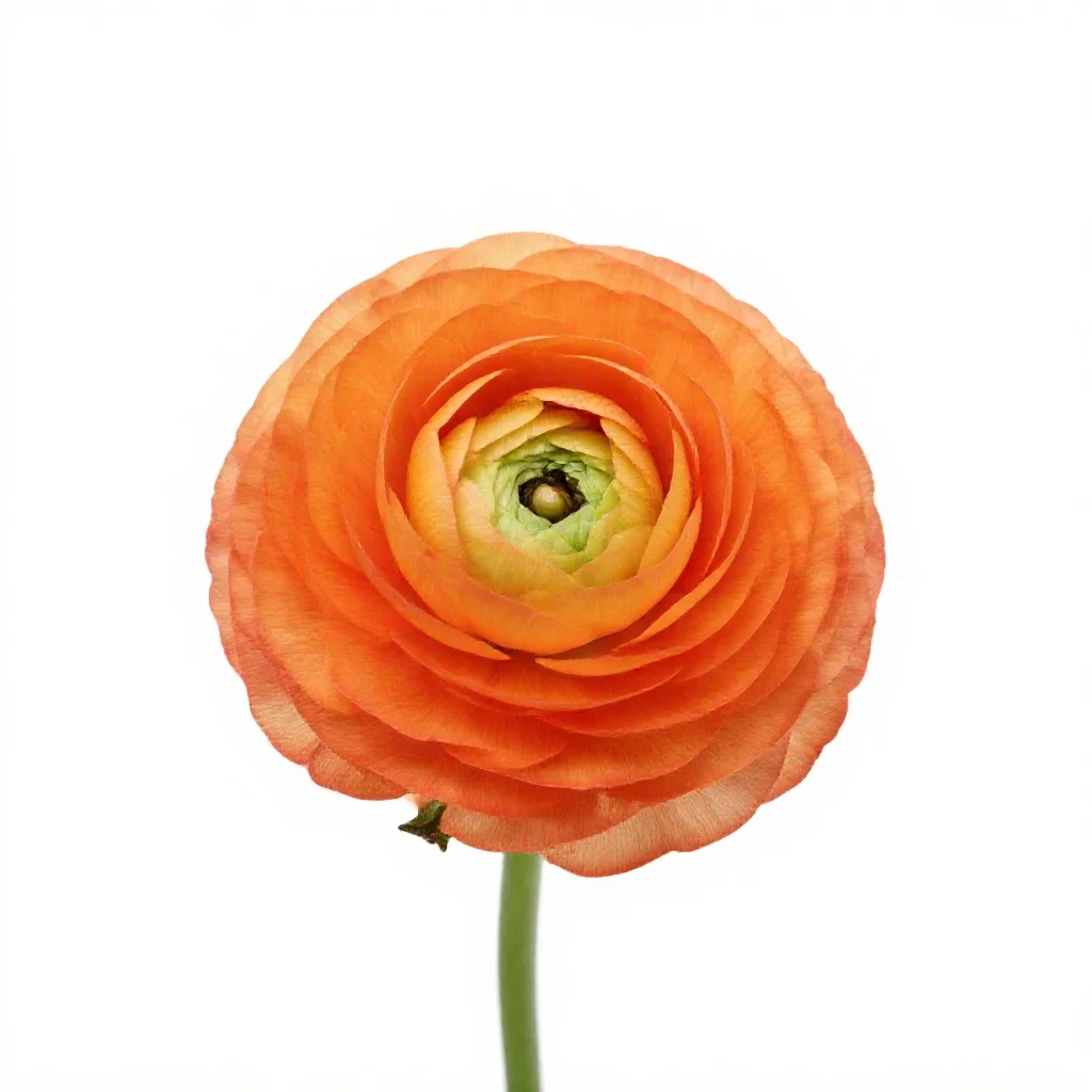 Ranunculus isolated on a white background