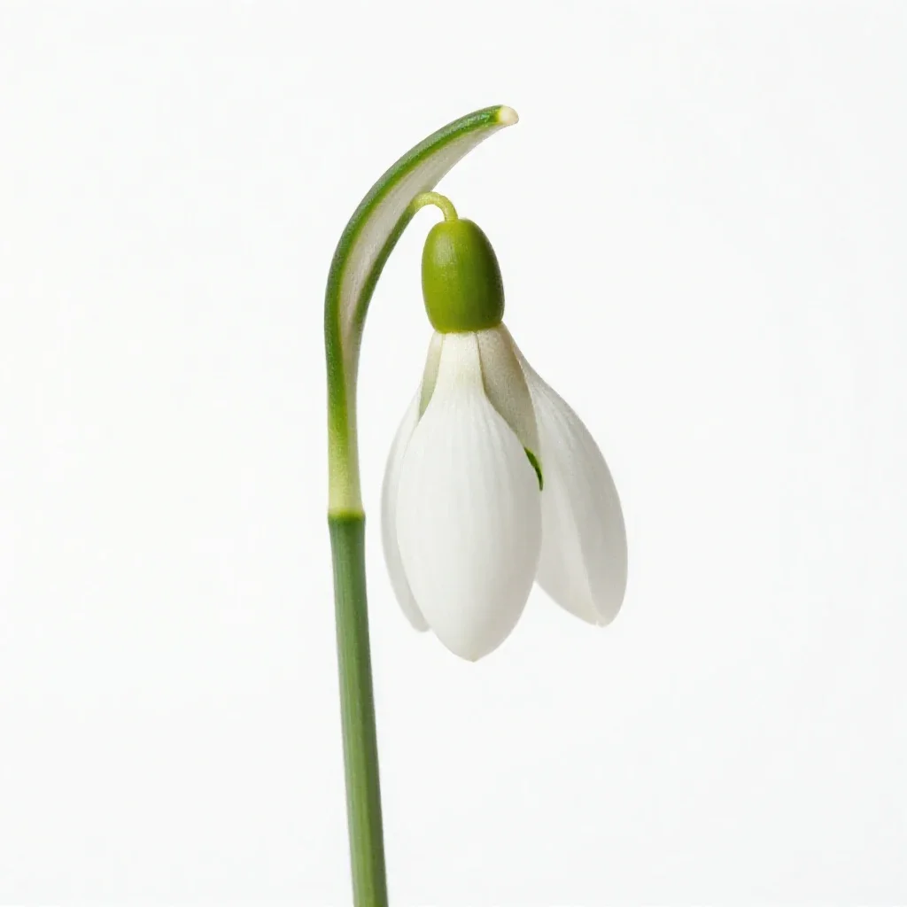 Snowdrop isolated on a white background