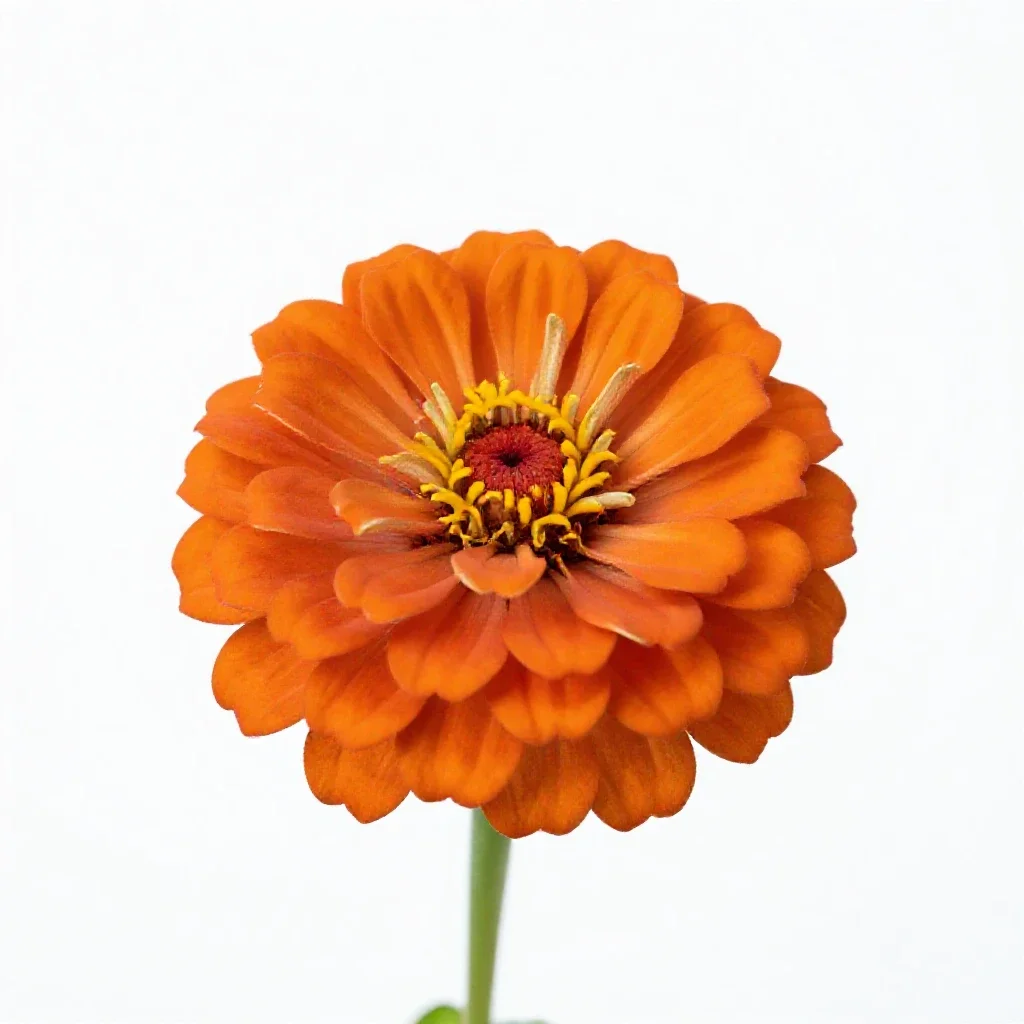 Zinnia isolated on a white background