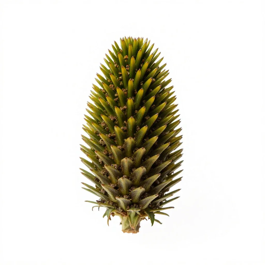 Echinacea cone isolated on a white background