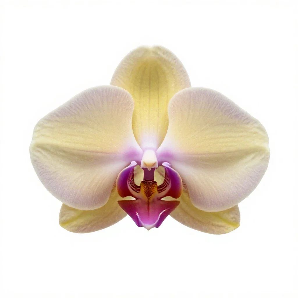 Orchid spray isolated on a white background