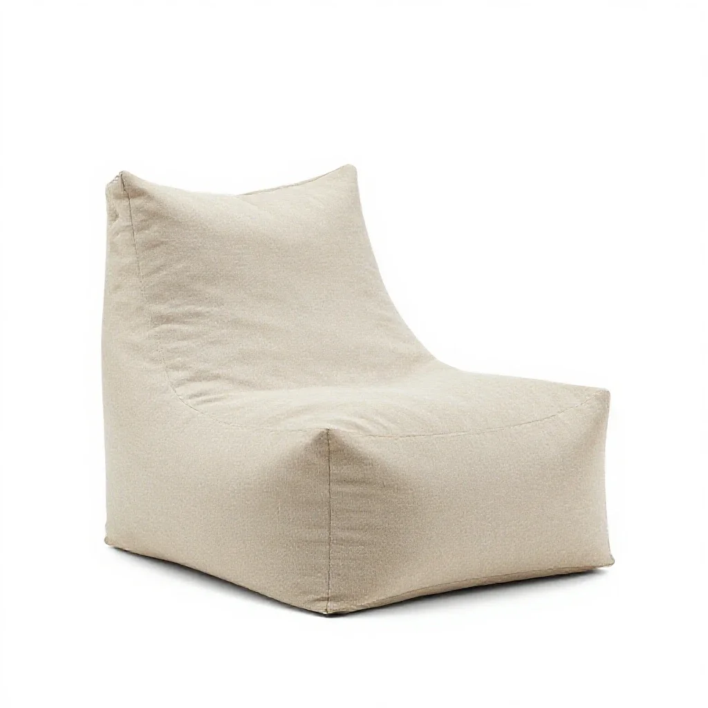 Bean bag chair isolated on a white background