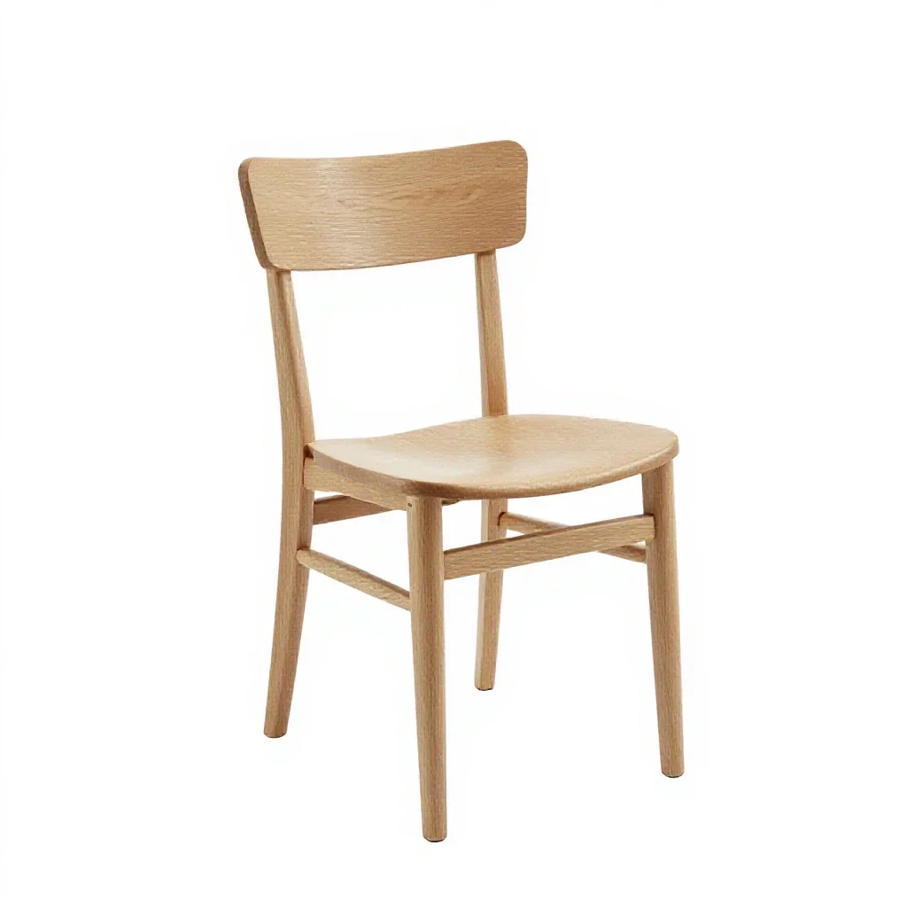 Bentwood bistro chair isolated on a white background