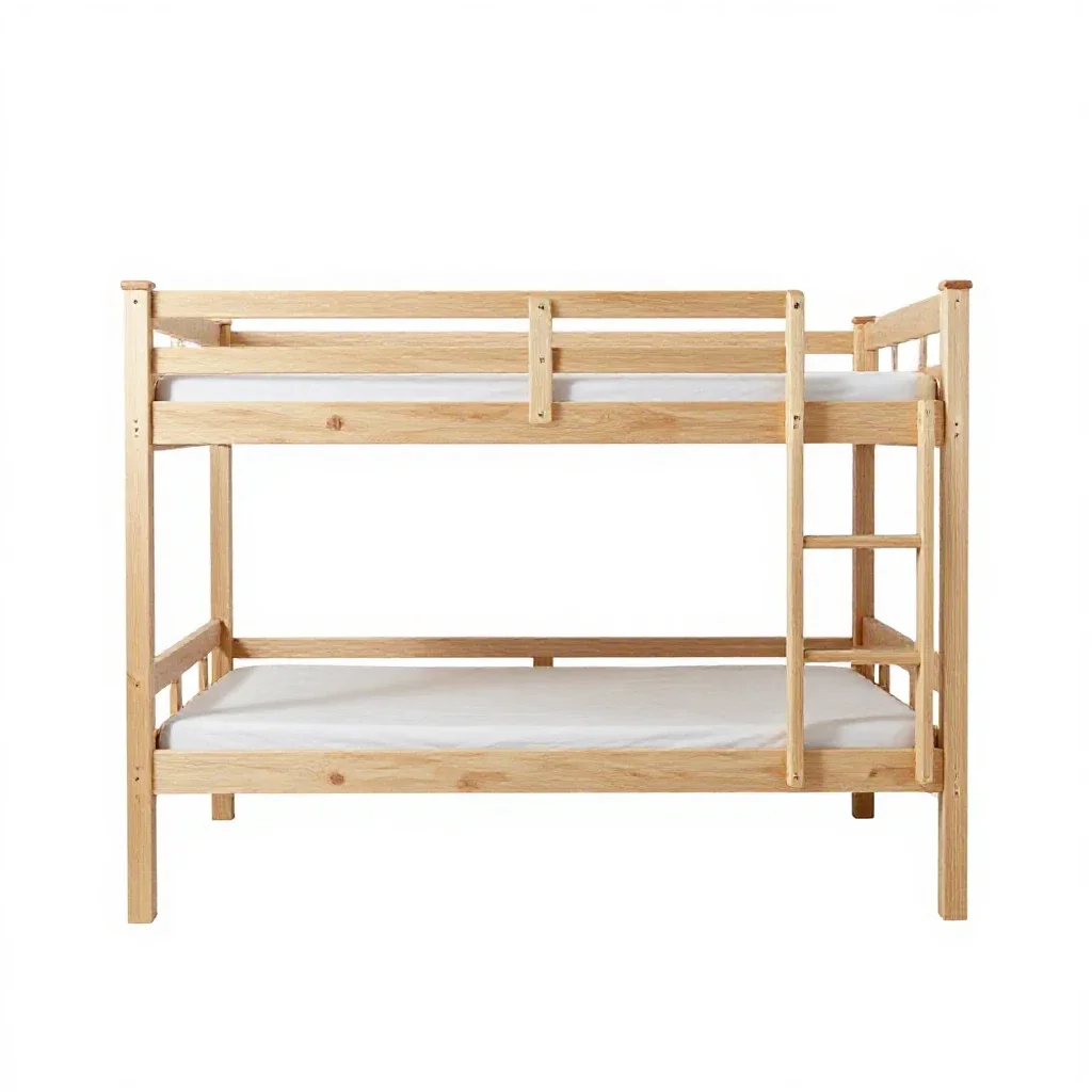 Bunk bed isolated on a white background