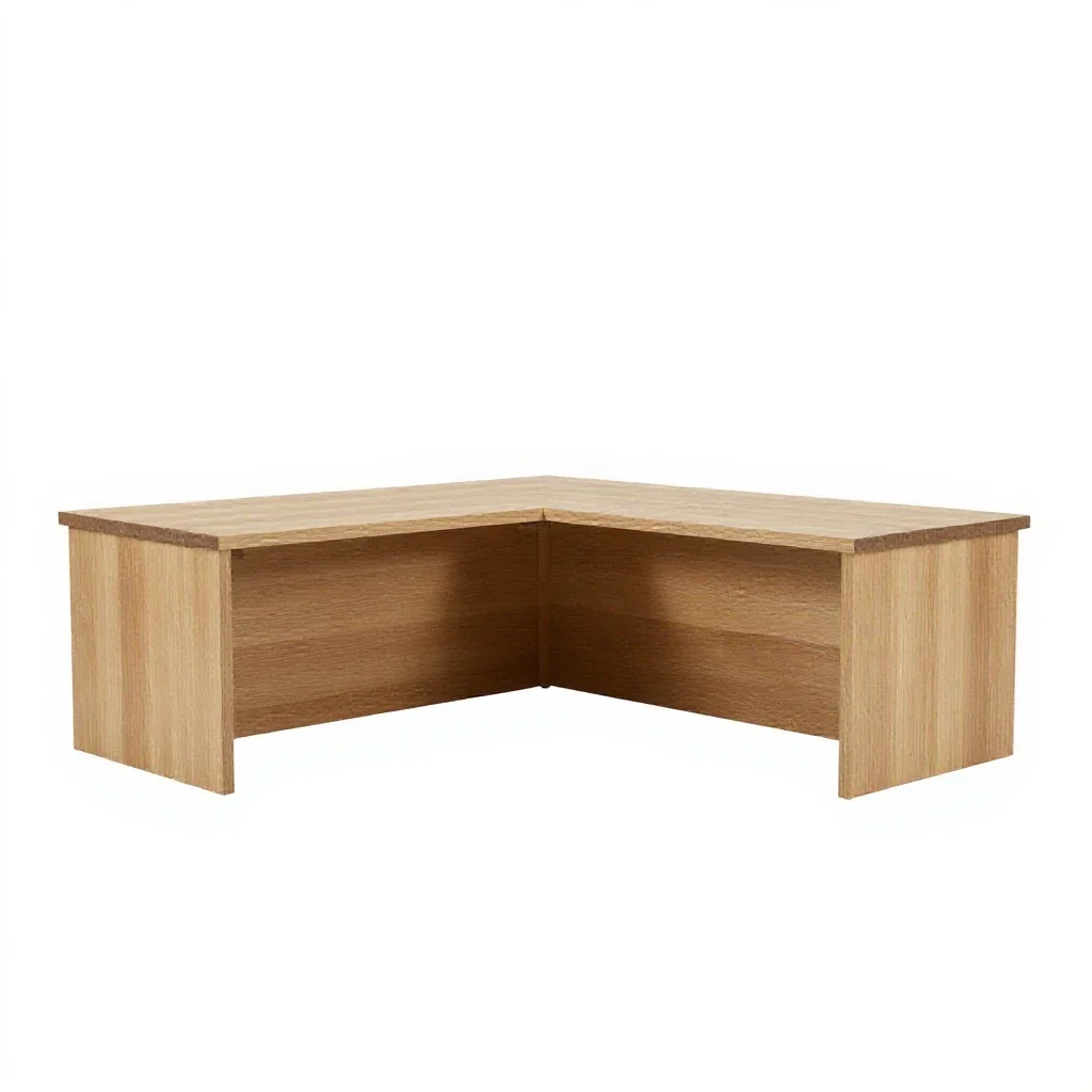 C-shaped sofa table isolated on a white background