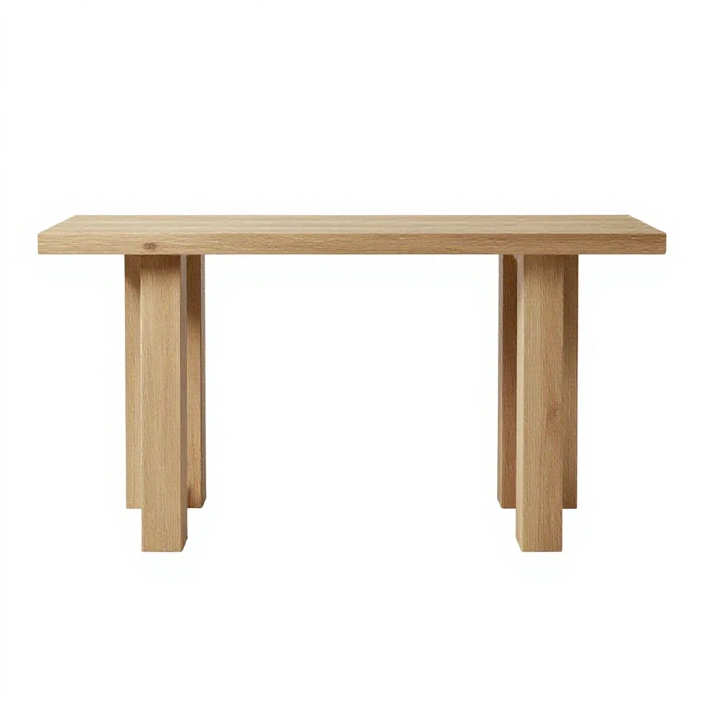 Console table isolated on a white background