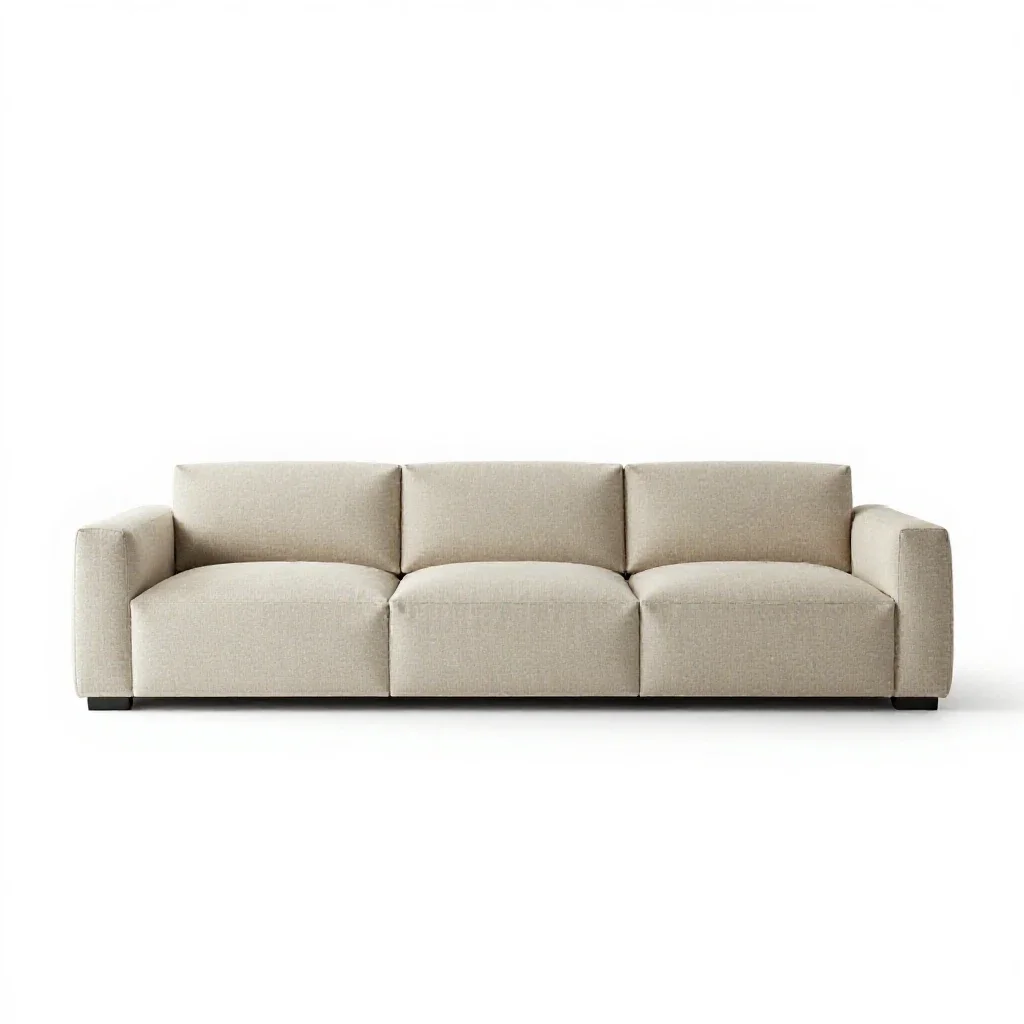 Modular sofa section isolated on a white background