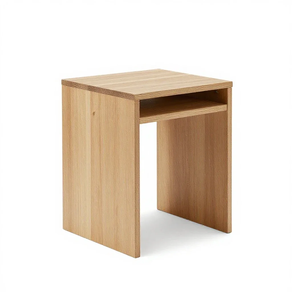 Nesting side table set isolated on a white background