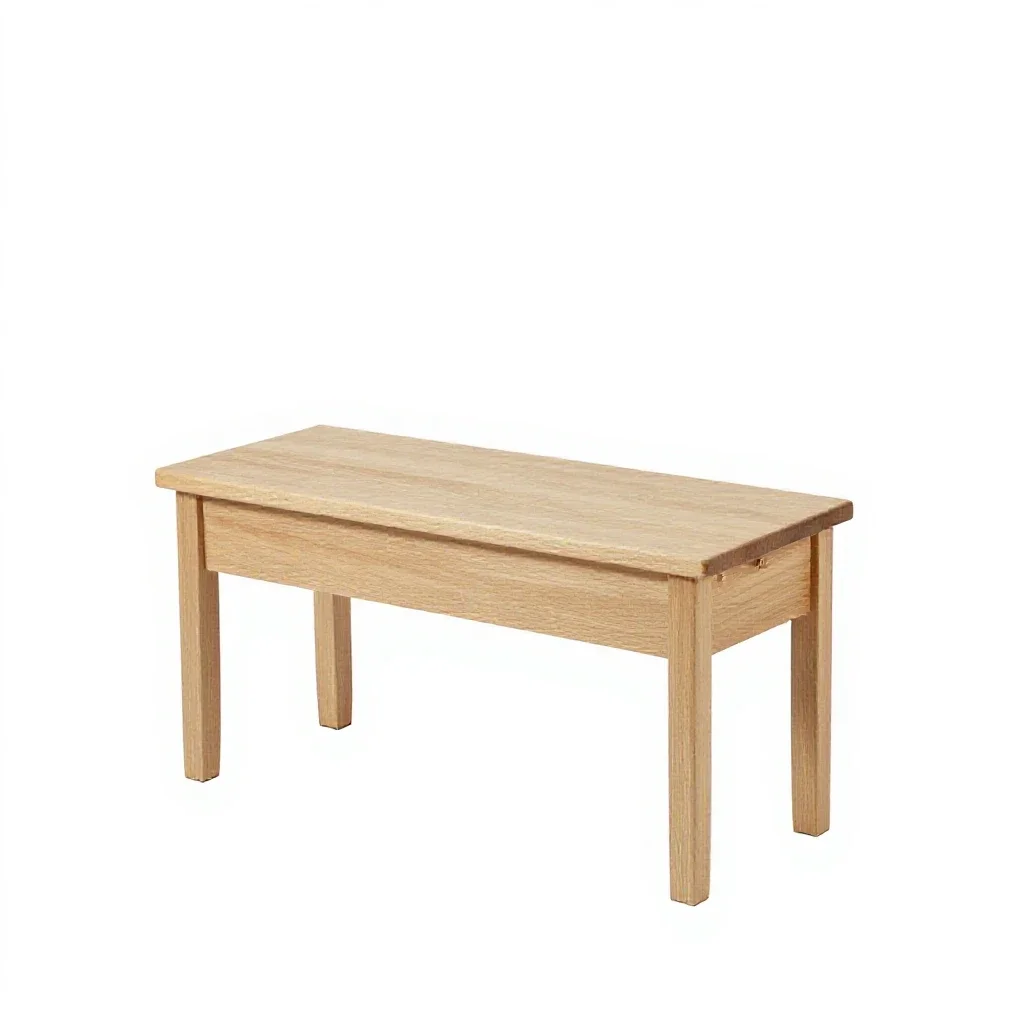 Piano bench isolated on a white background