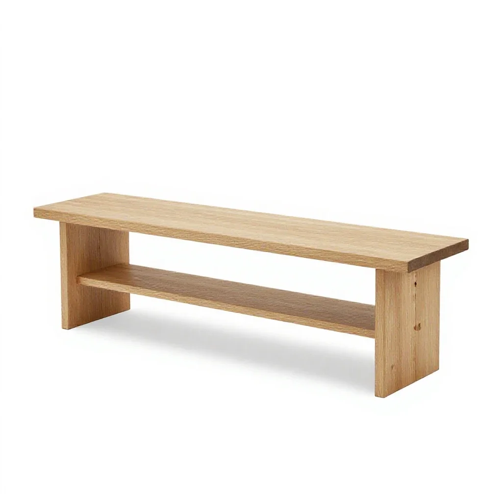 Shoe rack bench isolated on a white background