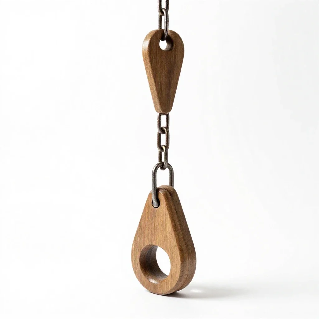 Chain hoist isolated on a white background