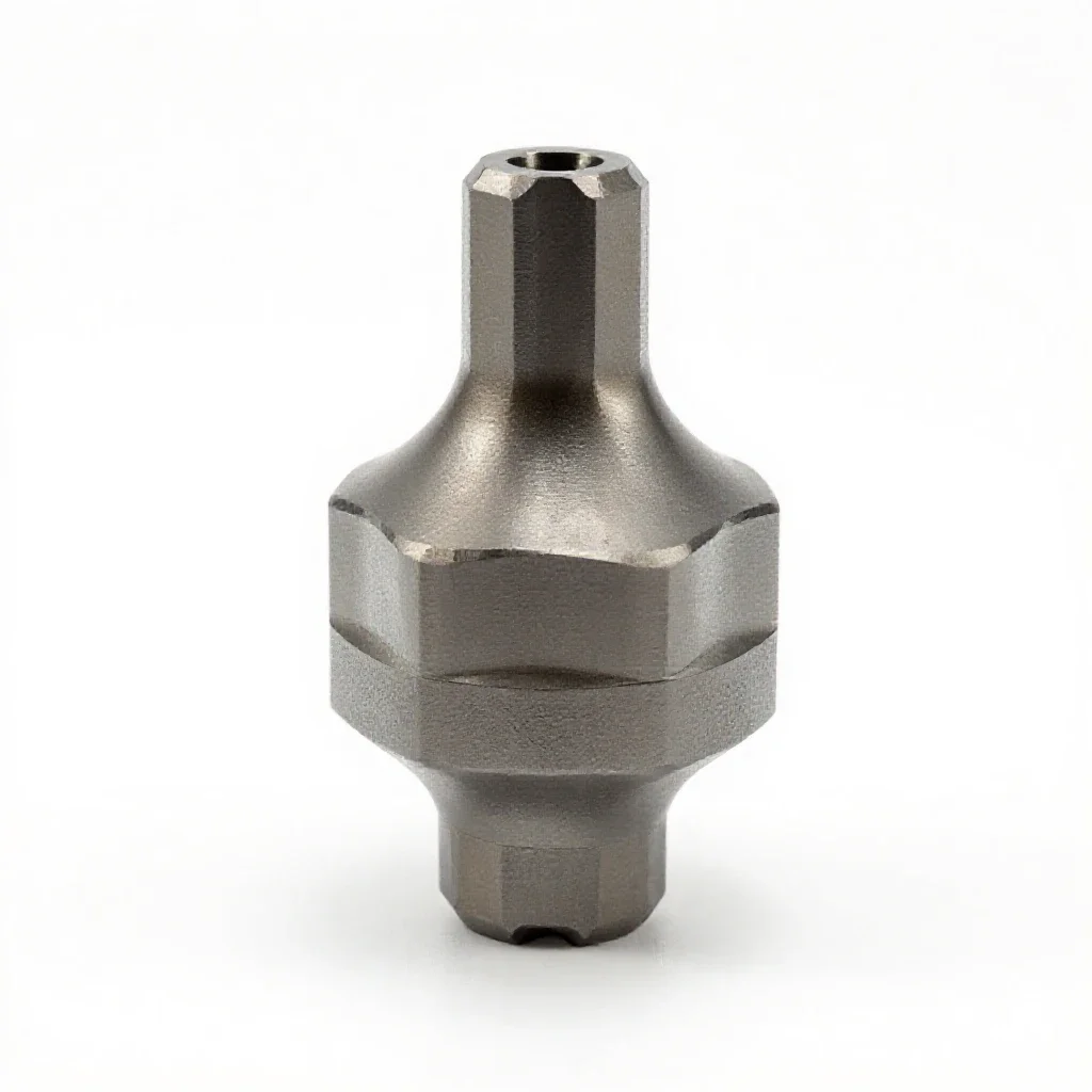 Cnc tool holder isolated on a white background