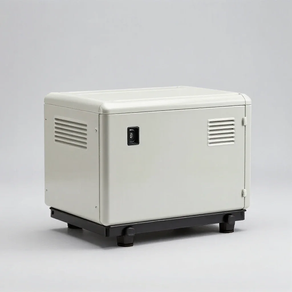 Diesel generator isolated on a white background