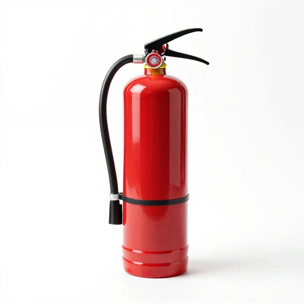 Fire extinguisher isolated on a white background