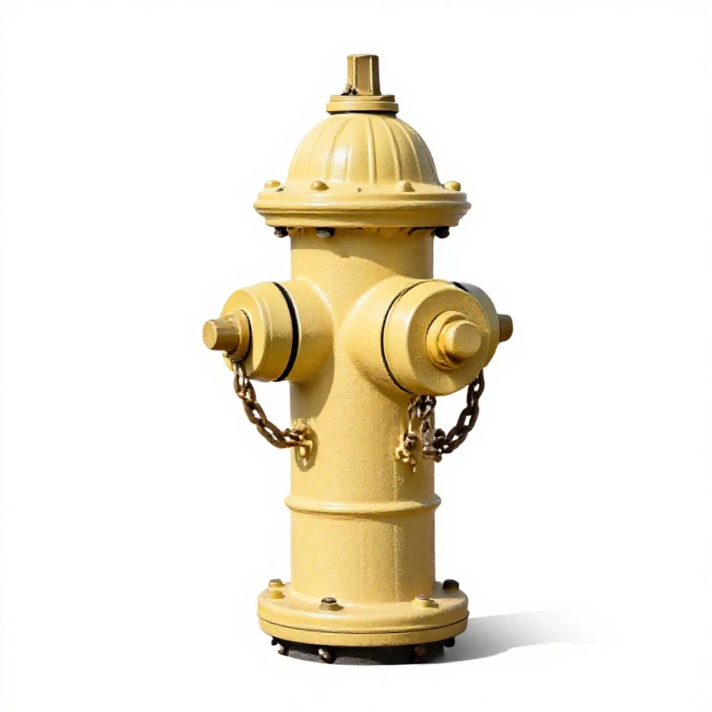 Fire hydrant isolated on a white background