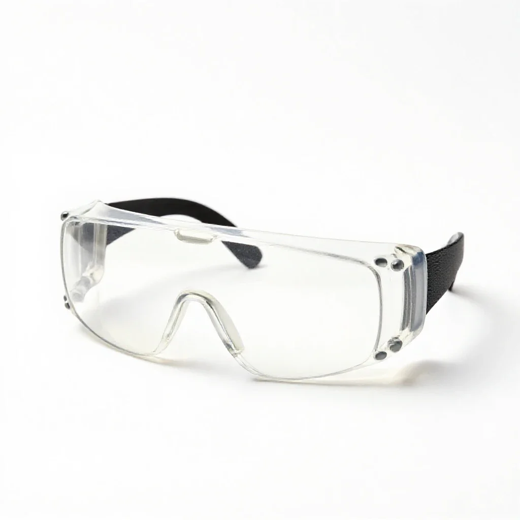 Pair of safety goggles isolated on a white background