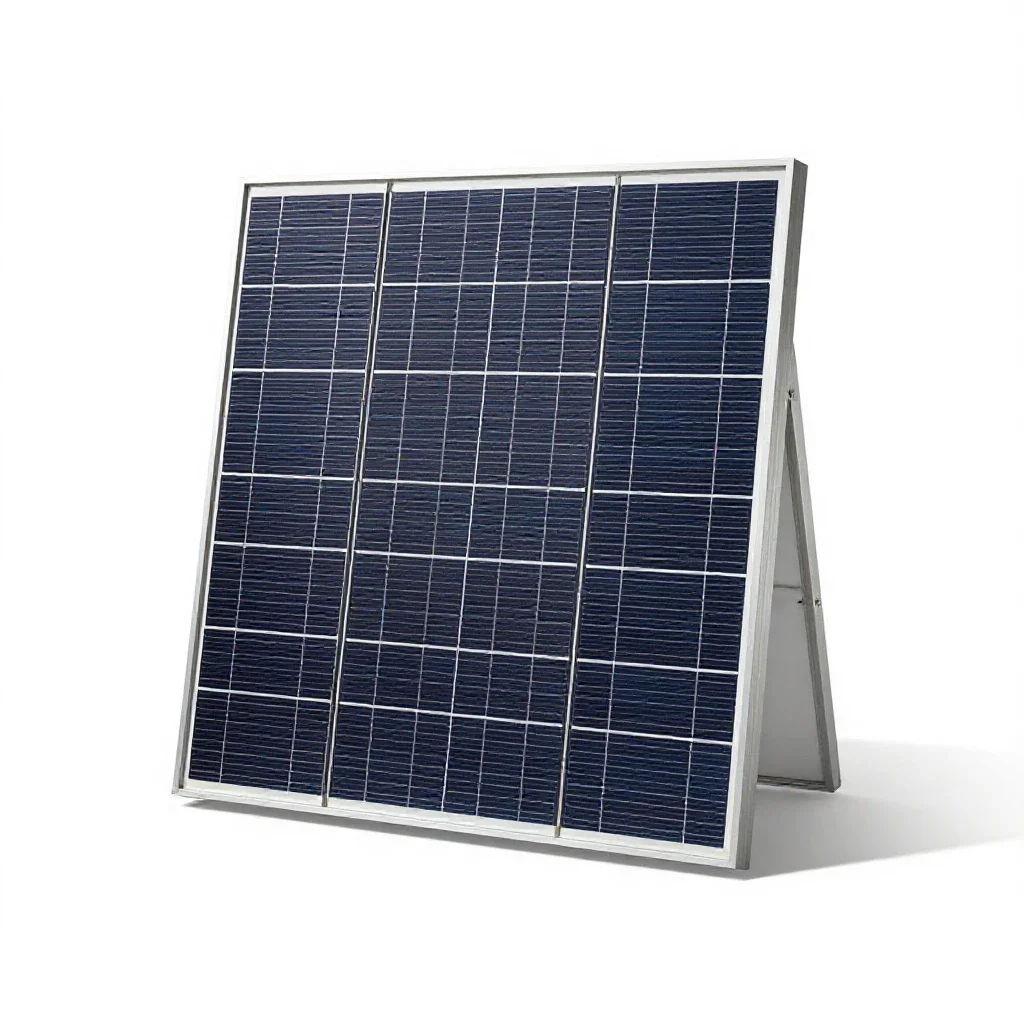 Solar panel array module isolated on a white background
