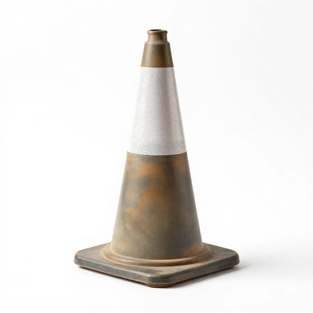 Traffic cone isolated on a white background