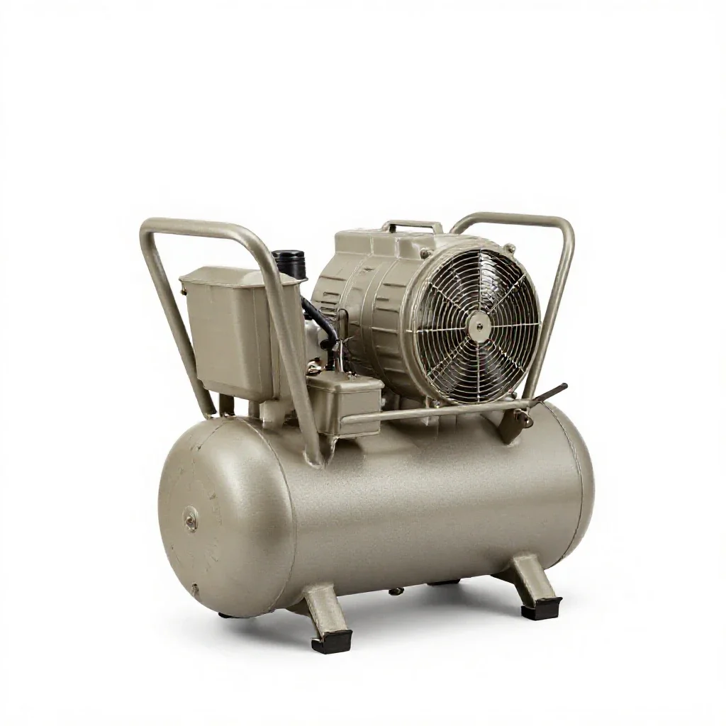 Air compressor isolated on a white background