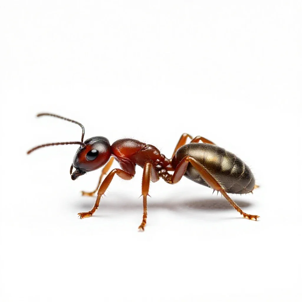Bullet ant isolated on a white background