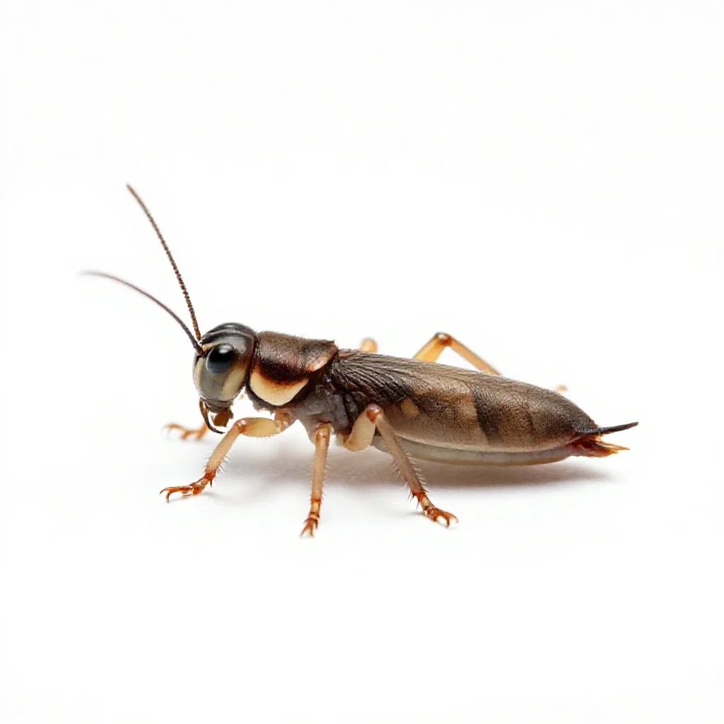 Springtail isolated on a white background