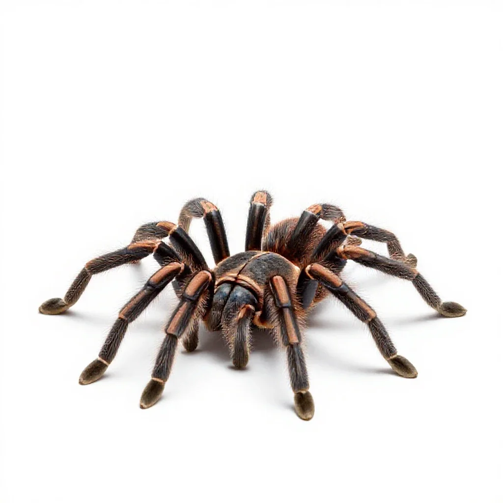 Tarantula isolated on a white background