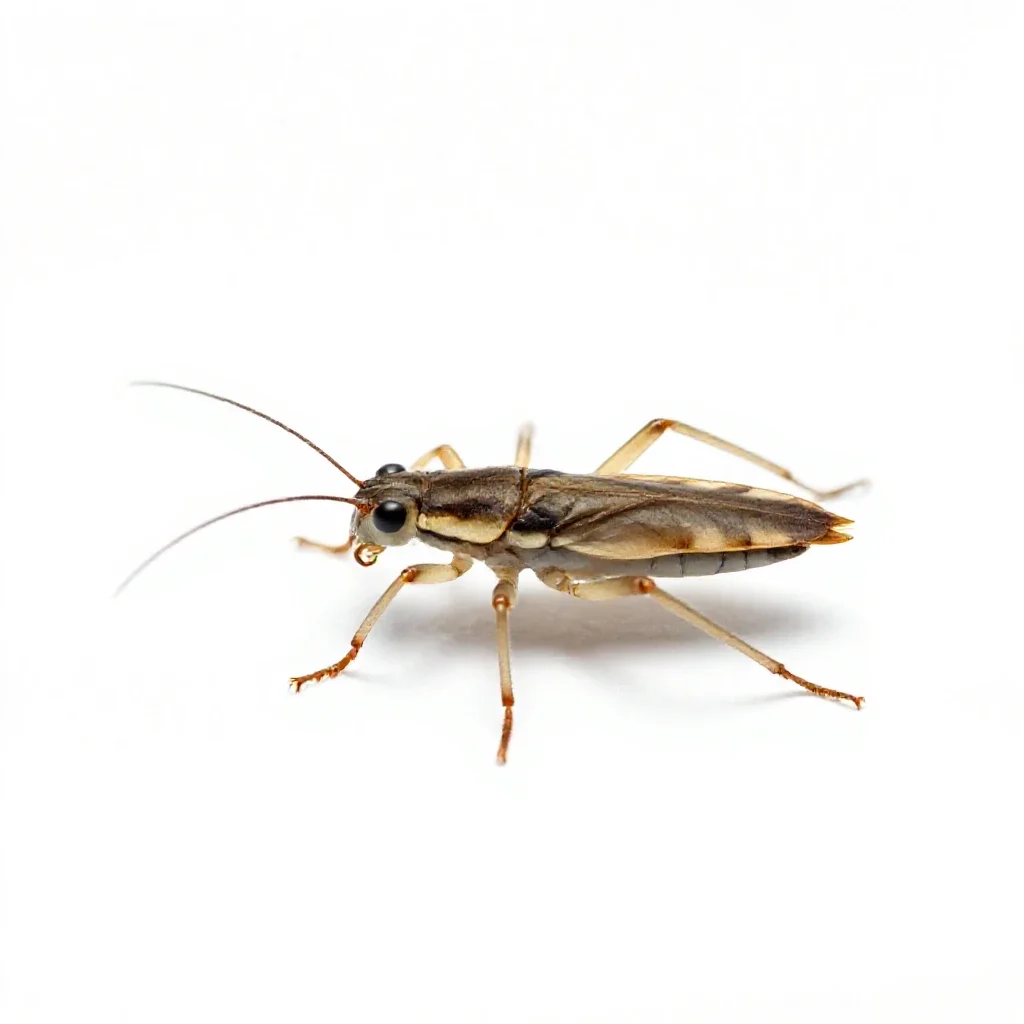 Water strider isolated on a white background