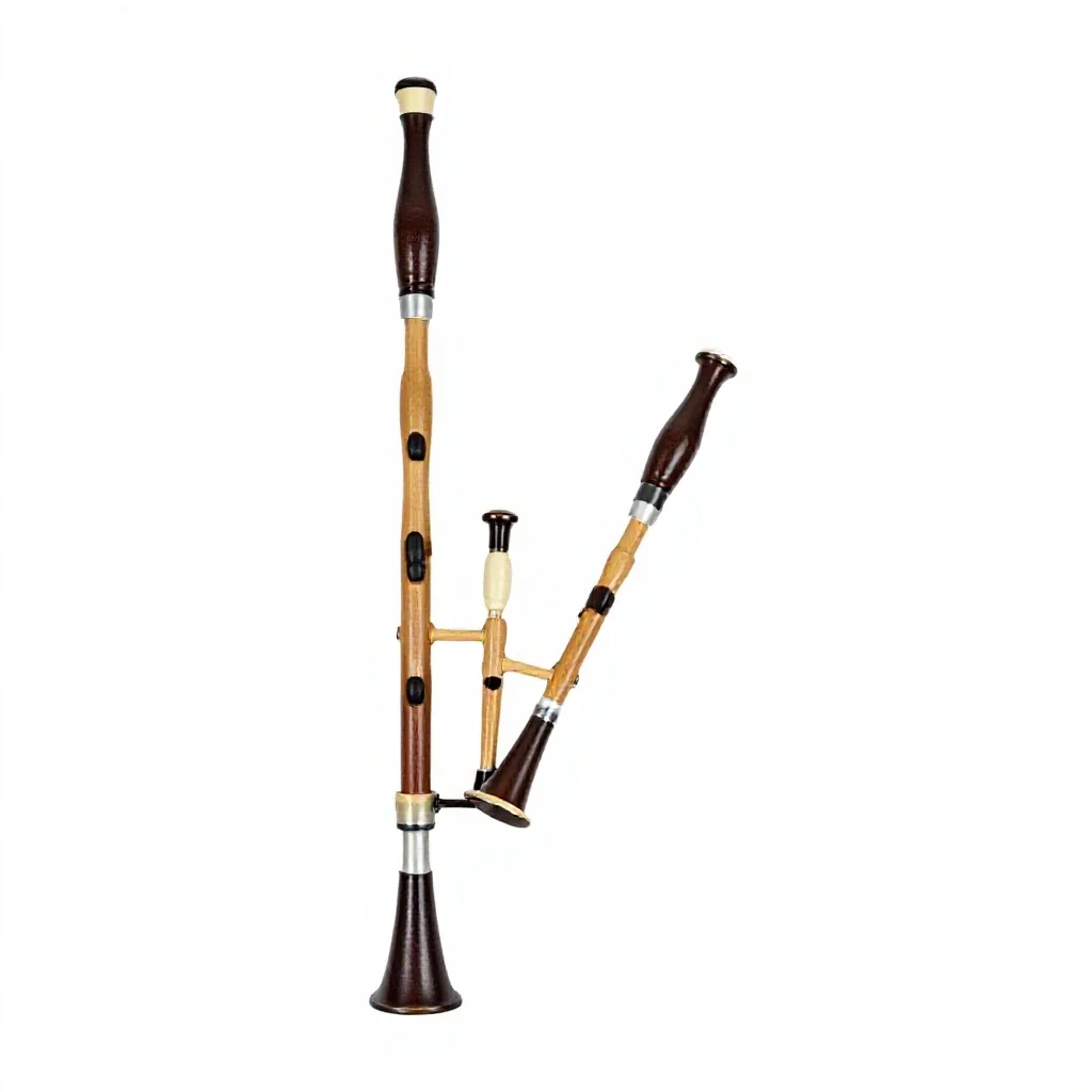 Bagpipe isolated on a white background