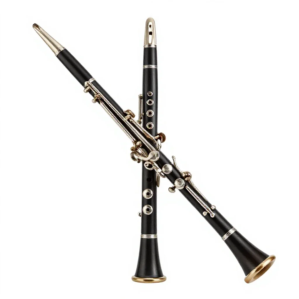 Clarinet isolated on a white background