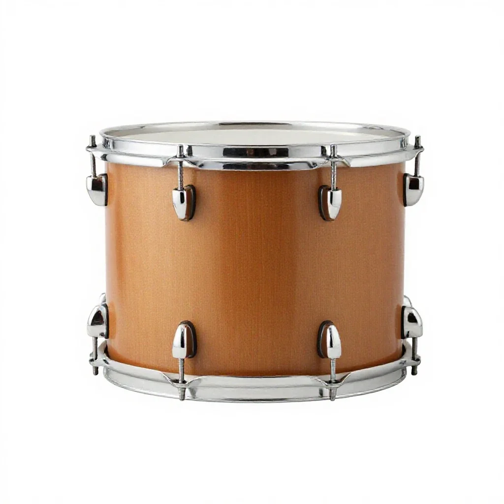 Floor tom isolated on a white background