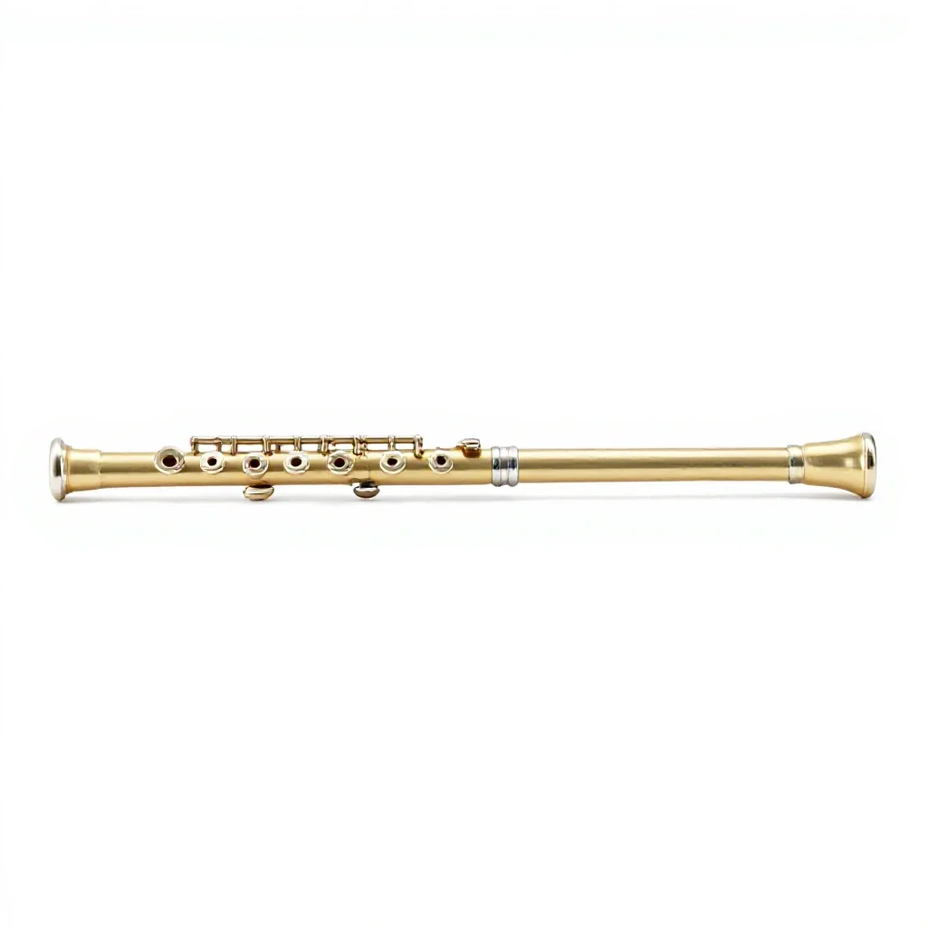 Flute isolated on a white background