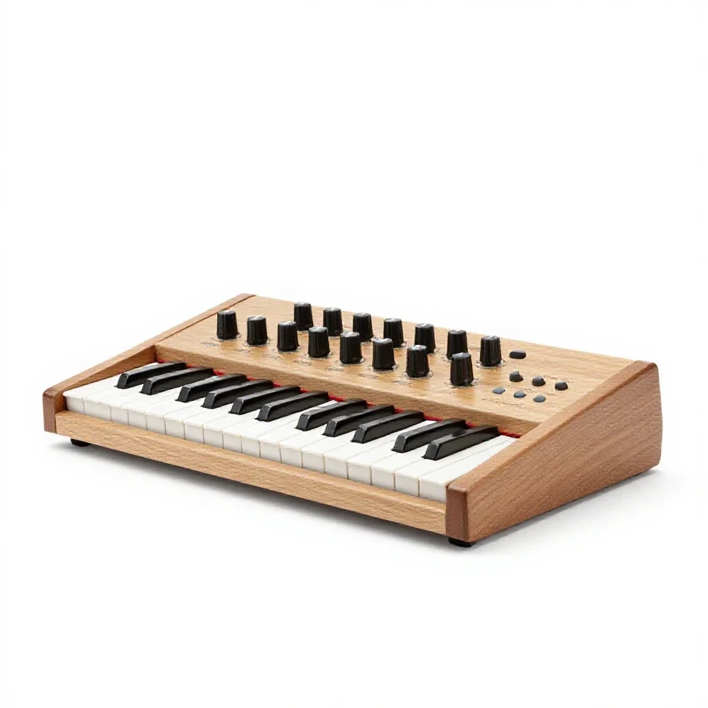 Modular synthesizer isolated on a white background