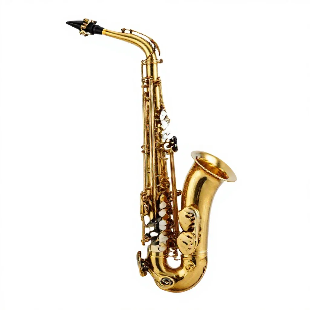 Saxophone isolated on a white background