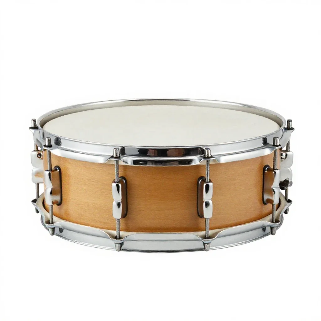 Snare drum isolated on a white background