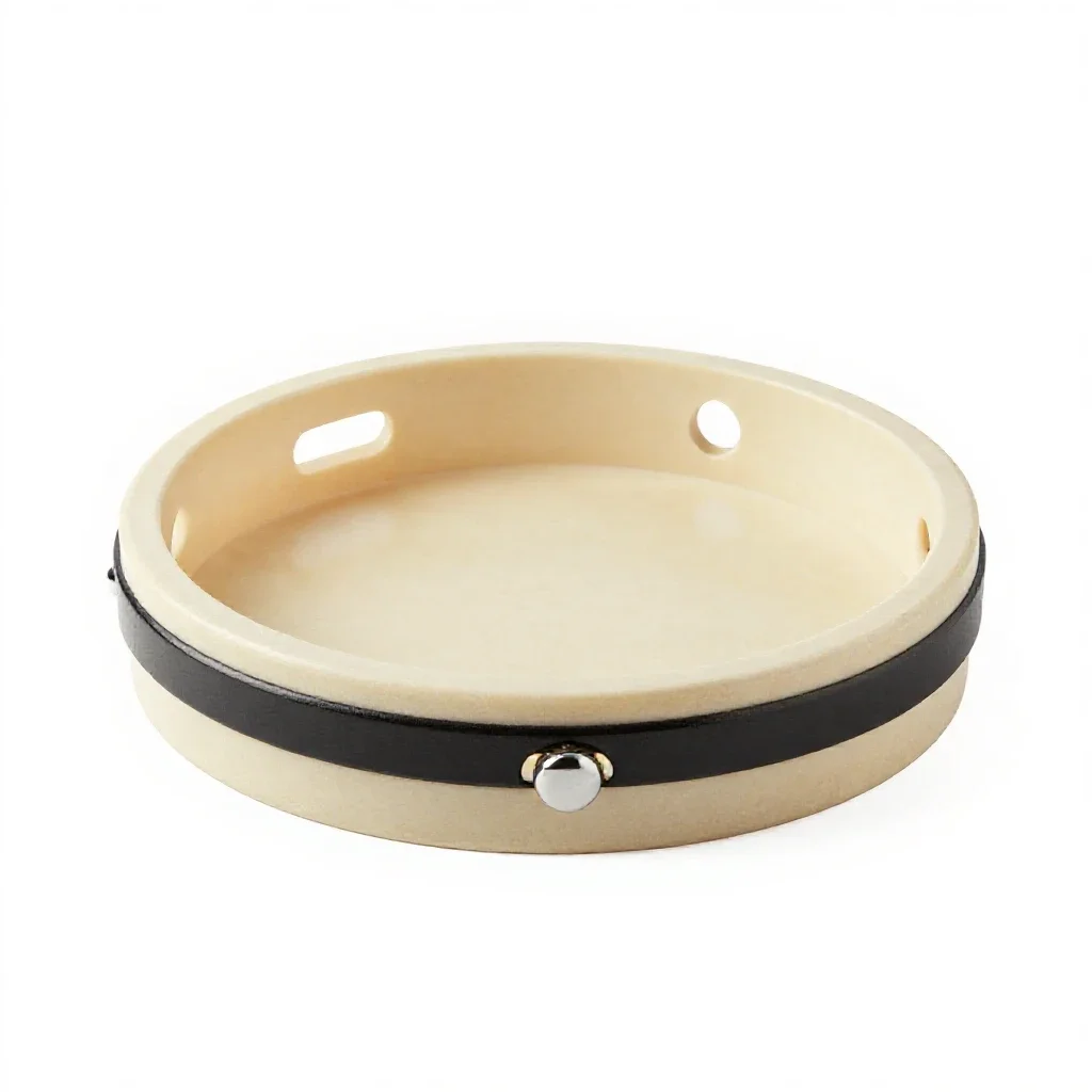 Tambourine isolated on a white background