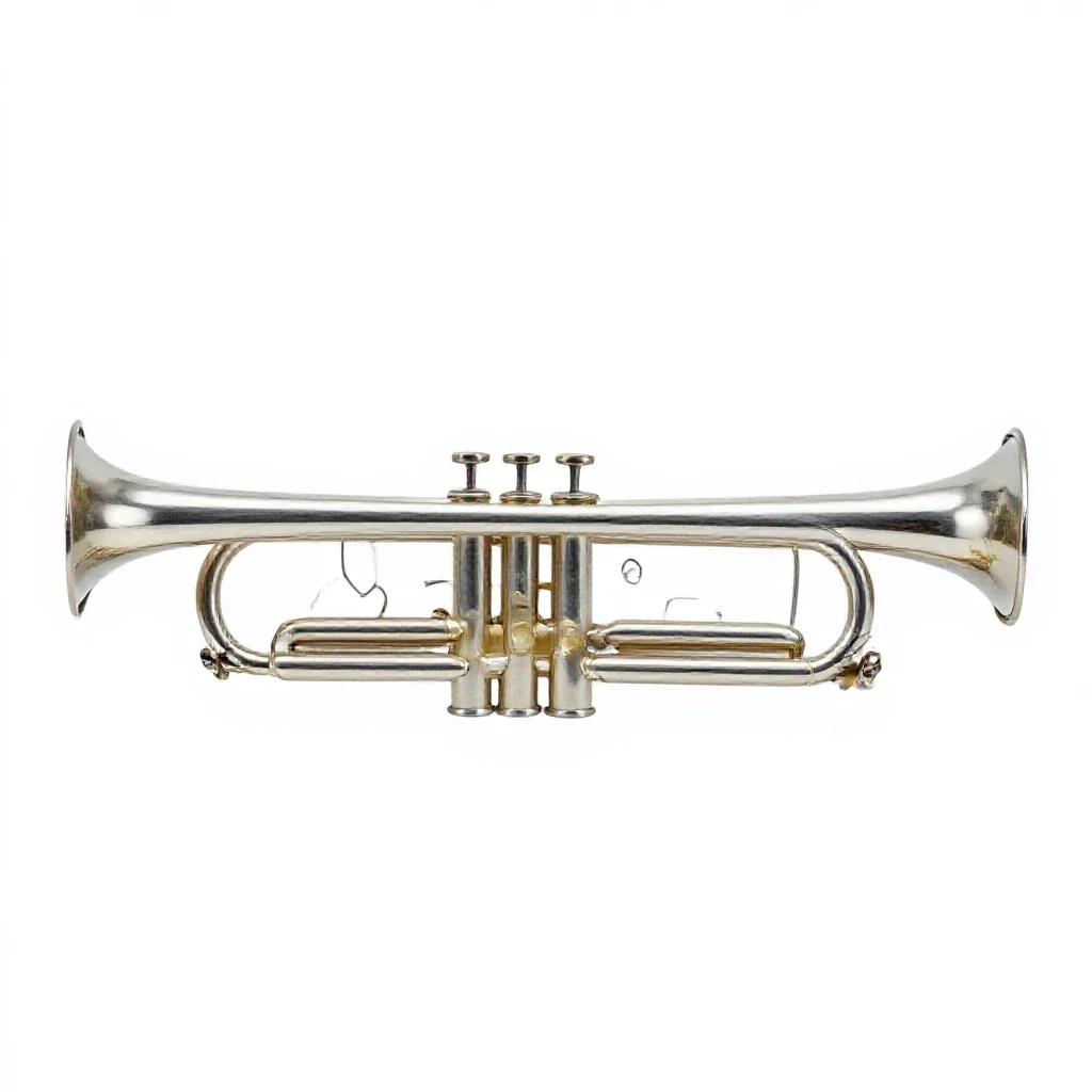 Trumpet isolated on a white background