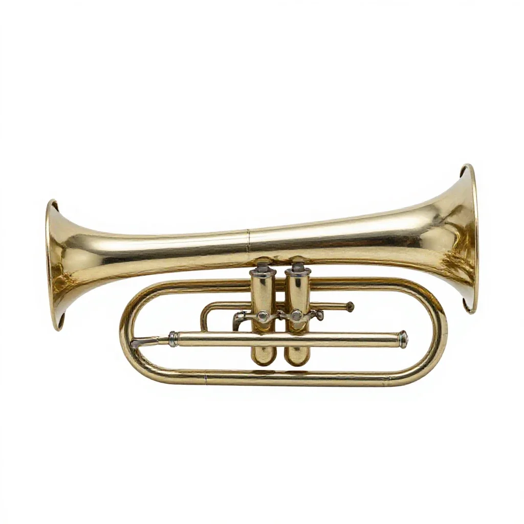 Tuba isolated on a white background