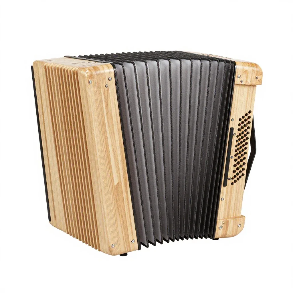 Accordion isolated on a white background