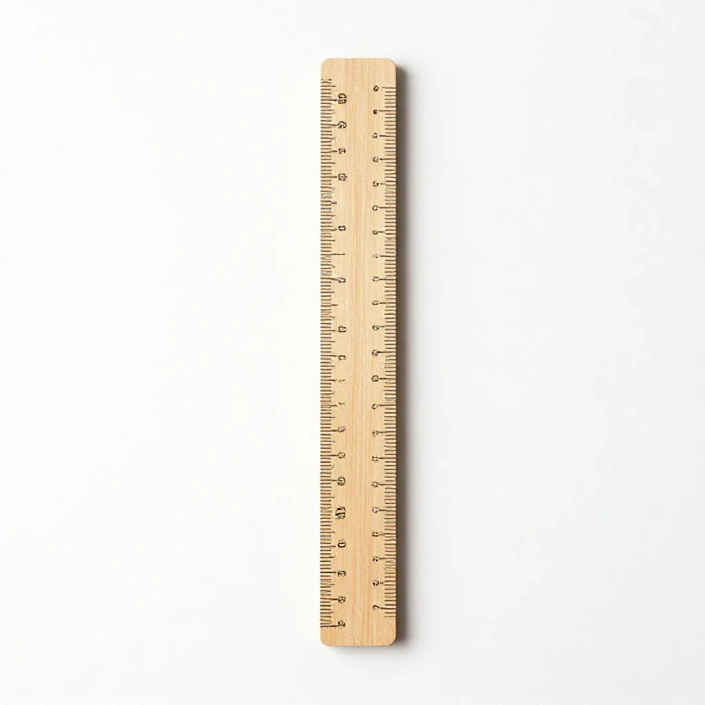 Growth chart ruler isolated on a white background