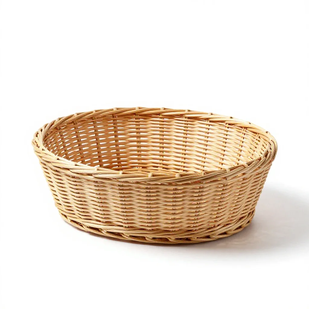 Moses basket isolated on a white background