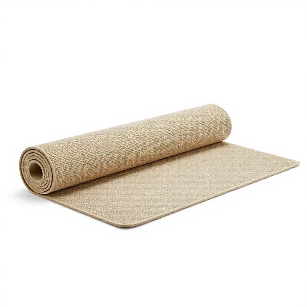 Play mat rolled out isolated on a white background