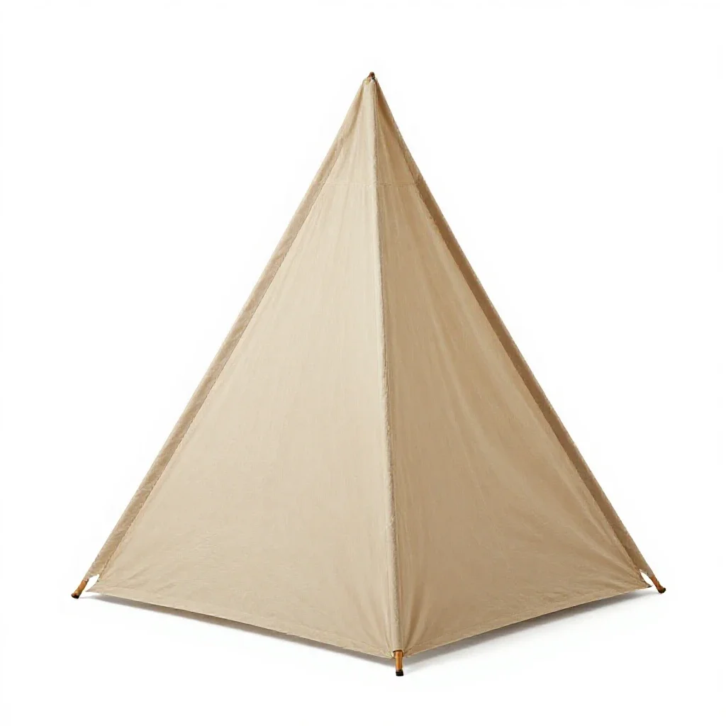 Reading tent isolated on a white background