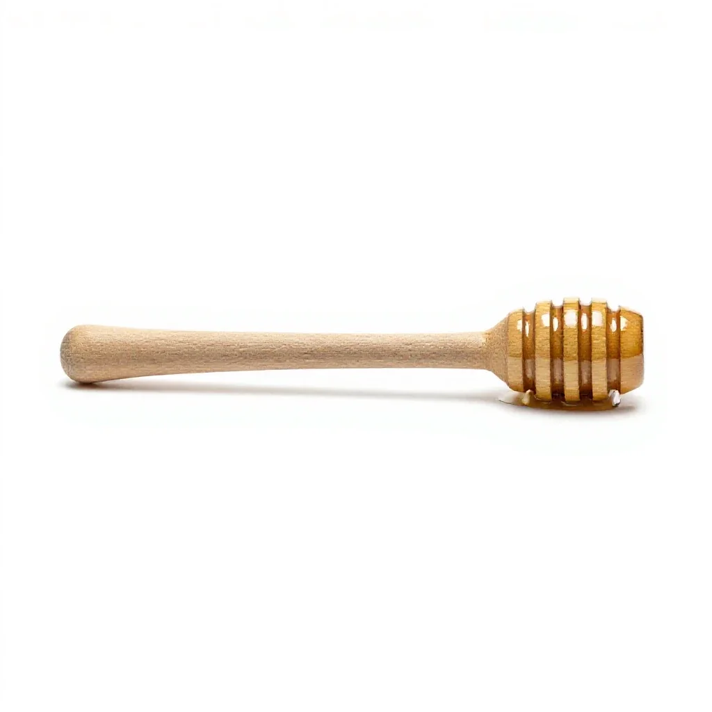 Honey dipper isolated on a white background