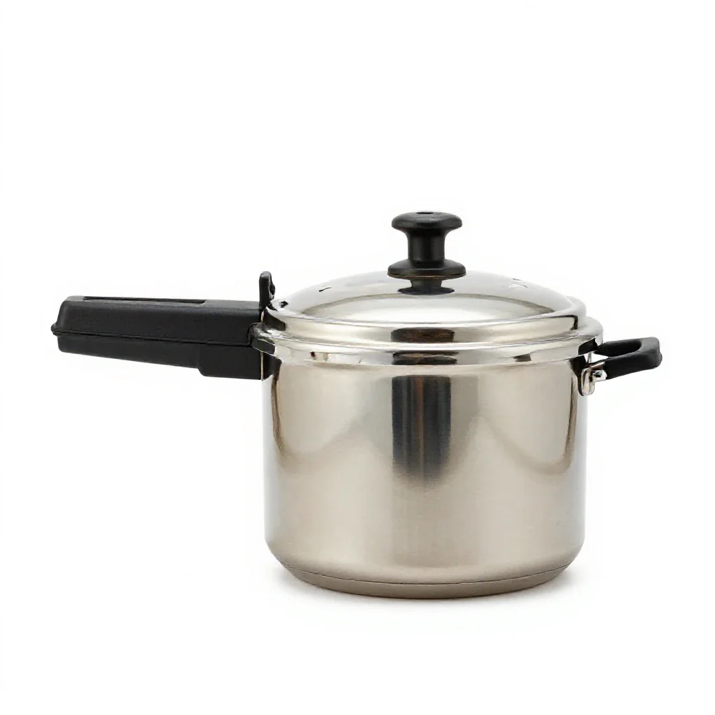 Pressure cooker isolated on a white background