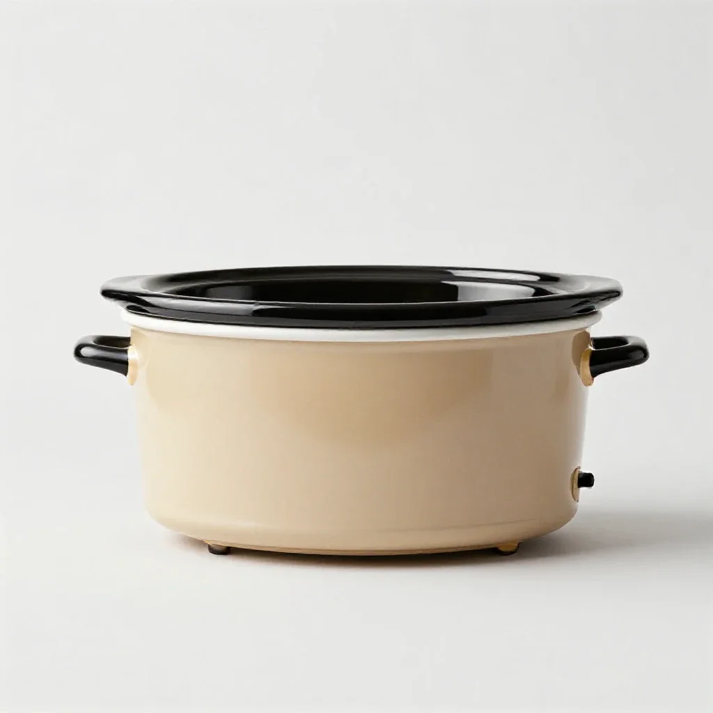 Slow cooker isolated on a white background