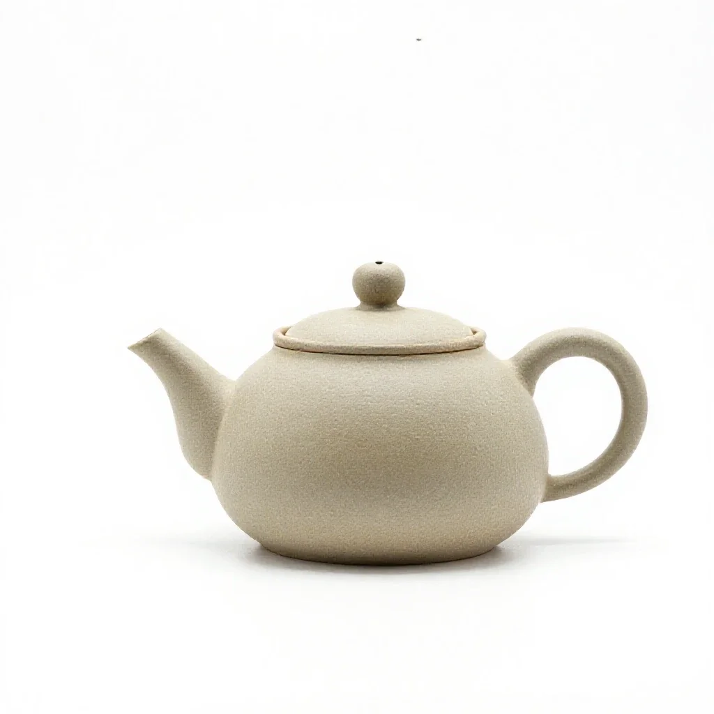 Teapot with an infuser isolated on a white background