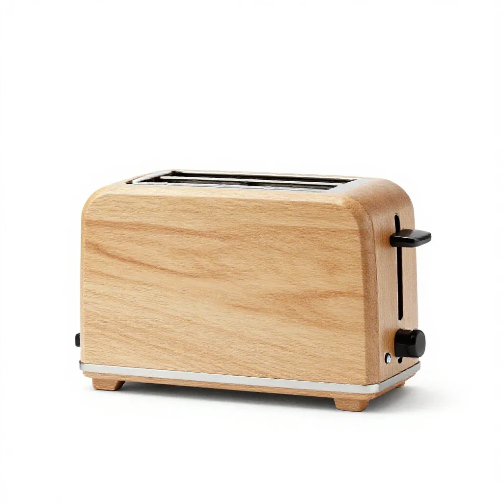 Two-slot toaster isolated on a white background
