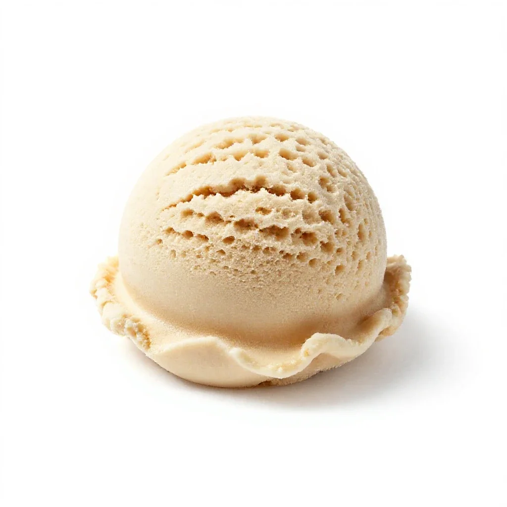 Ice cream scoop isolated on a white background